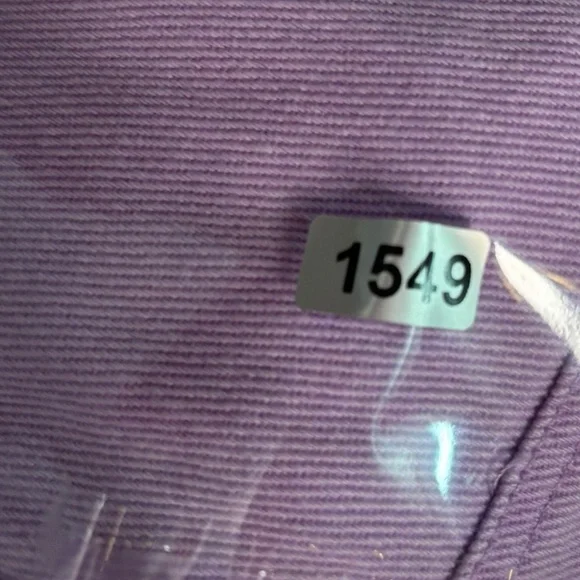 SSYS the Lable Purple Cotton Denim Button Front Ruffle Sleeveless Top Size Small - Picture 13 of 13